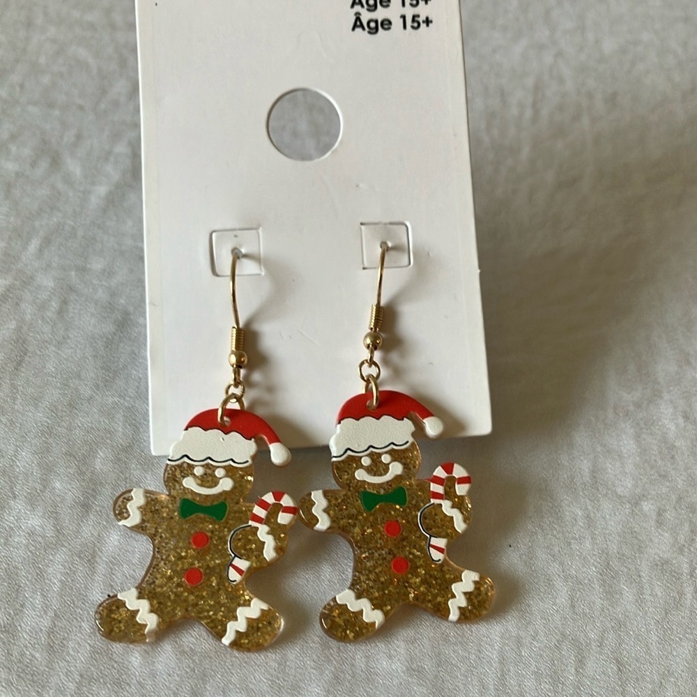 GAP: Festive Gingerbread People Earrings